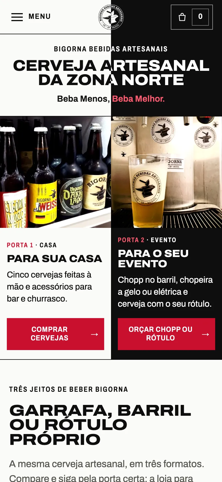 Proposta Duas Portas no celular