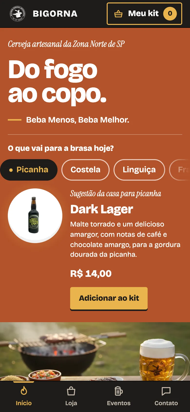 Proposta Brasa no celular